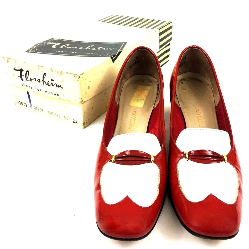 Vtg Florsheim Wingtips Tipper V3623  Size 8.5 AA